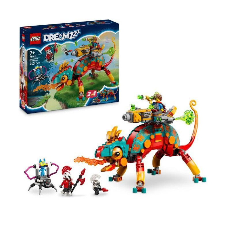 LEGO Dreamzzz 71492 Mateo's Fire-Breathing Chameleon - Game for Boys A