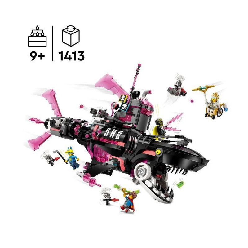 LEGO Dreamzzz 71500 Nightmare Shark Submarine - Creative Play for Boys