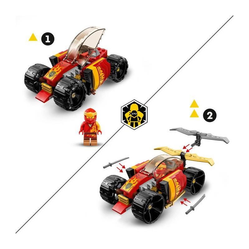 Lego Ninjago 71780 The Ninja racing car from Kai-Evolution, car toy, 2