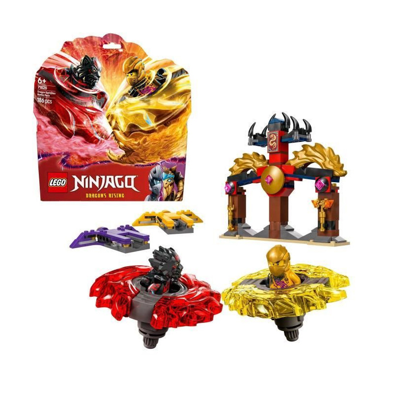 LEGO NINJAGO 71826 Spinjitzu Dragon Battle Pack - Building Toy for Age
