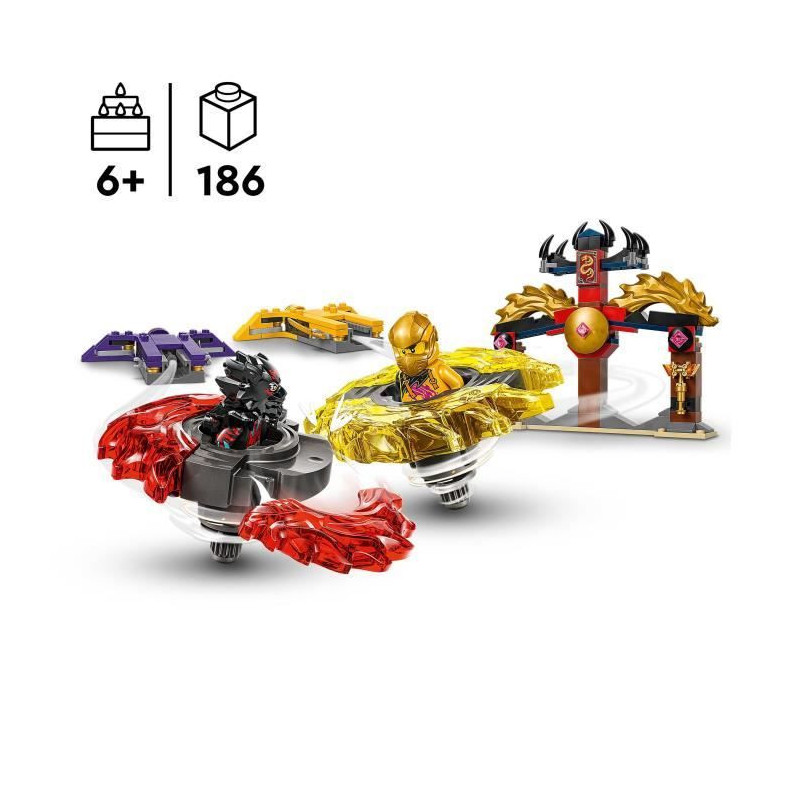 LEGO NINJAGO 71826 Spinjitzu Dragon Battle Pack - Building Toy for Age