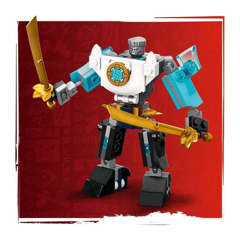 LEGO NINJAGO 71827 Zane's Super Mech Armor - Ninja Role Play for Boys