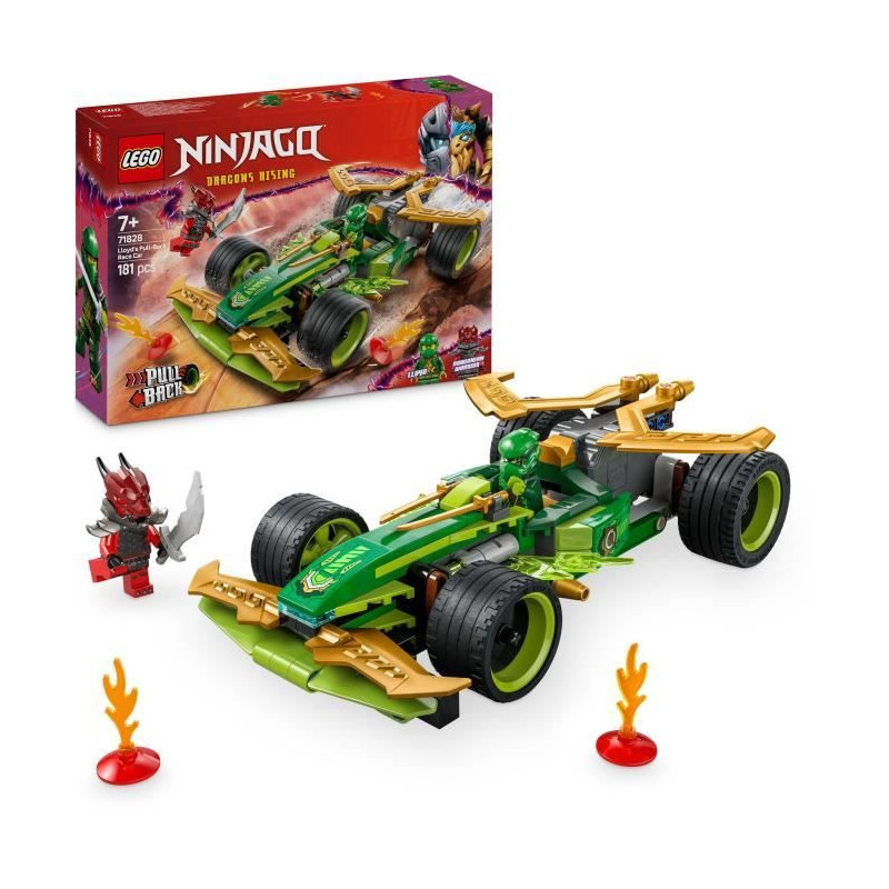LEGO NINJAGO 71828 Lloyd's Pull-Back Racer - Building Toy