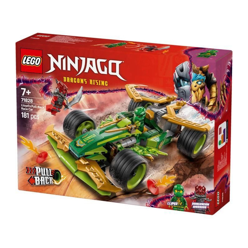 LEGO NINJAGO 71828 Lloyd's Pull-Back Racer - Building Toy