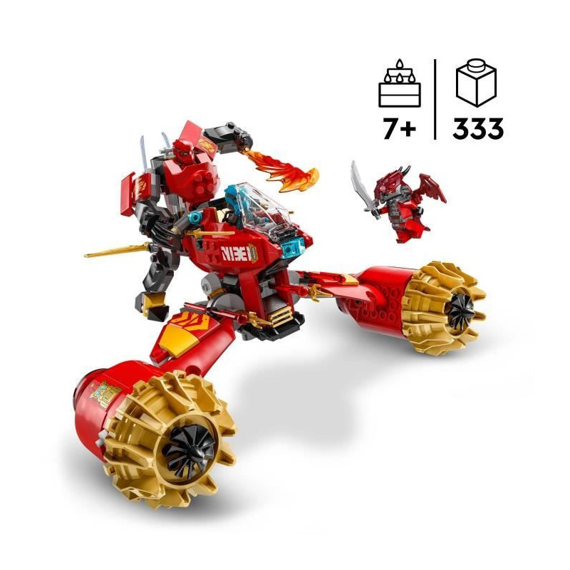 LEGO NINJAGO 71830 Kai Mech Storm Bike - Building Toy for Boys