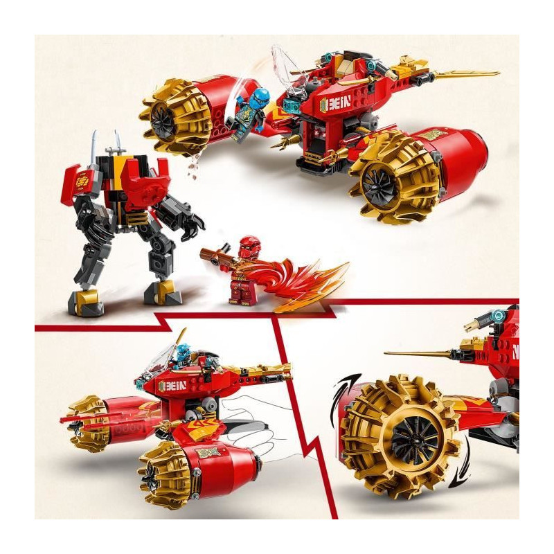 LEGO NINJAGO 71830 Kai Mech Storm Bike - Building Toy for Boys