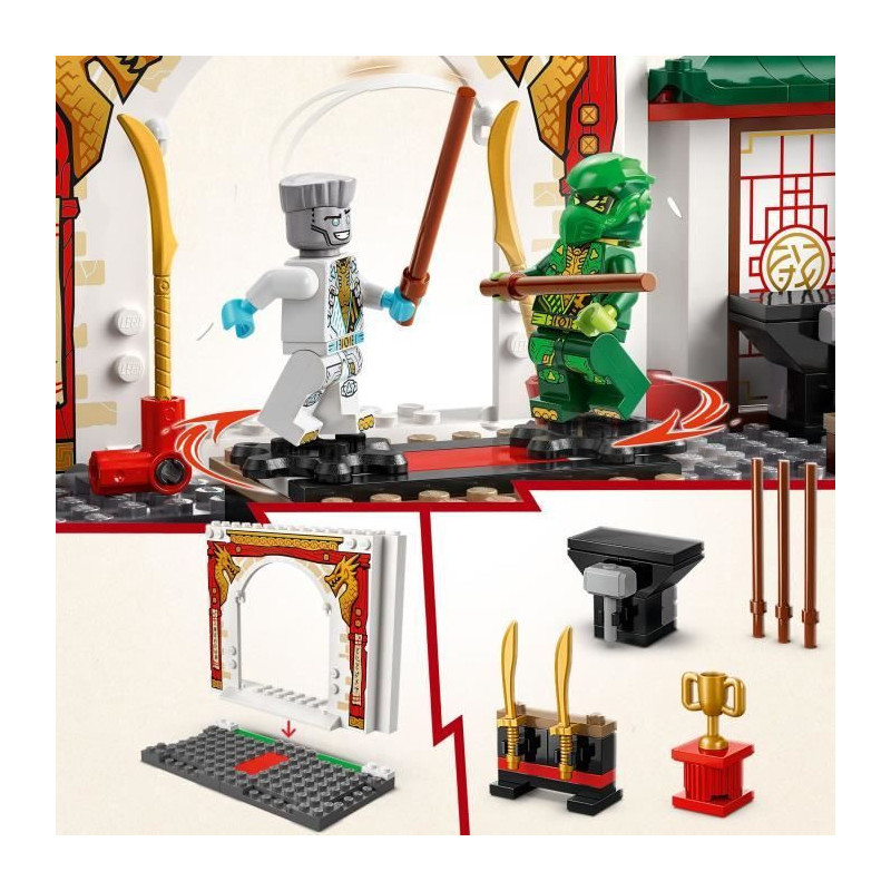 LEGO NINJAGO 71831 Ninja Temple of Spinjitzu - Dragon Toy for Kids Age