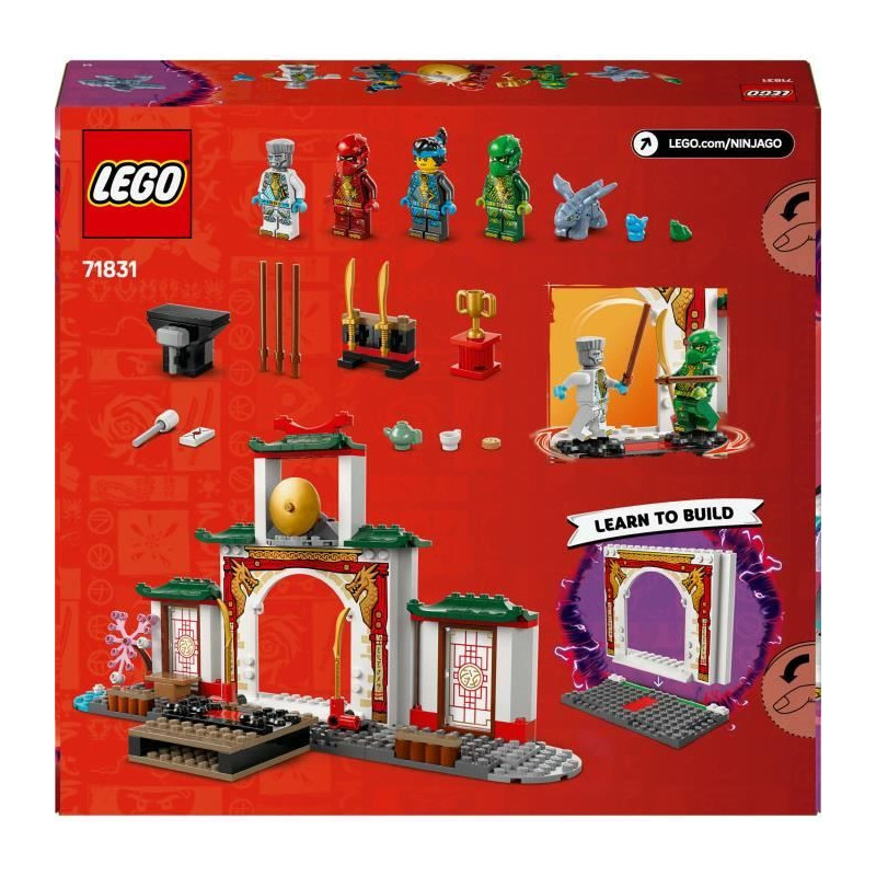 LEGO NINJAGO 71831 Ninja Temple of Spinjitzu - Dragon Toy for Kids Age