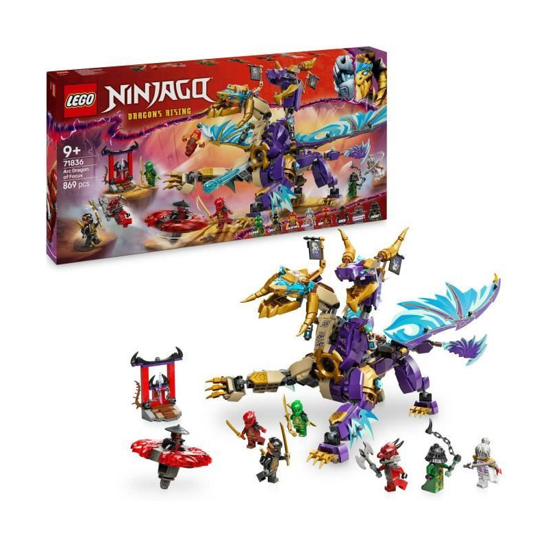 LEGO NINJAGO 71836 Arc: The Dragon of Concentration, Game for boys or