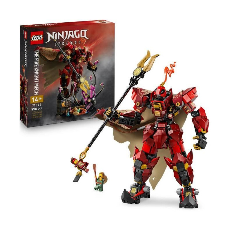 LEGO NINJAGO 71846 Fire Knight Mech - Construction Set for Boys 14 Yea