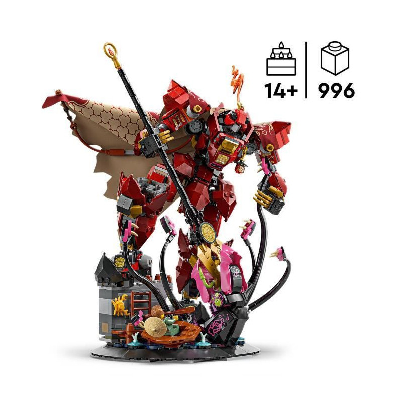 LEGO NINJAGO 71846 Fire Knight Mech - Construction Set for Boys 14 Yea