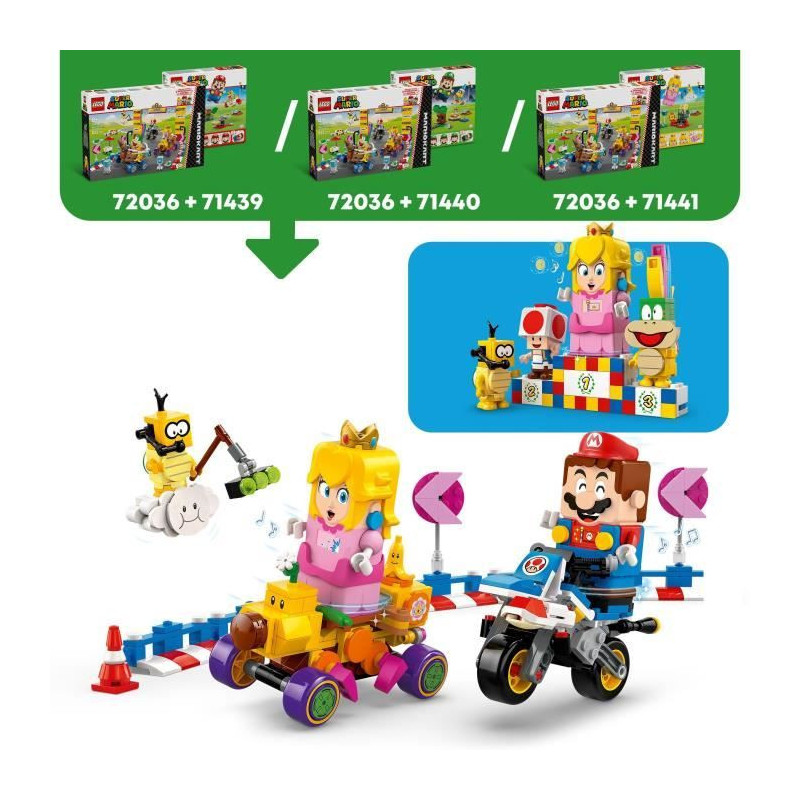 LEGO Super Mario 72036 Mario Kart – Baby Peach & Grand Prix Pack –