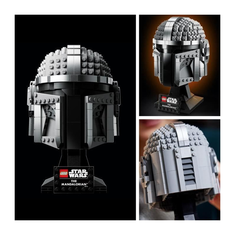 LEGO 75328 Star Wars The Mandalorian Helmet Collectible Model Kit to B