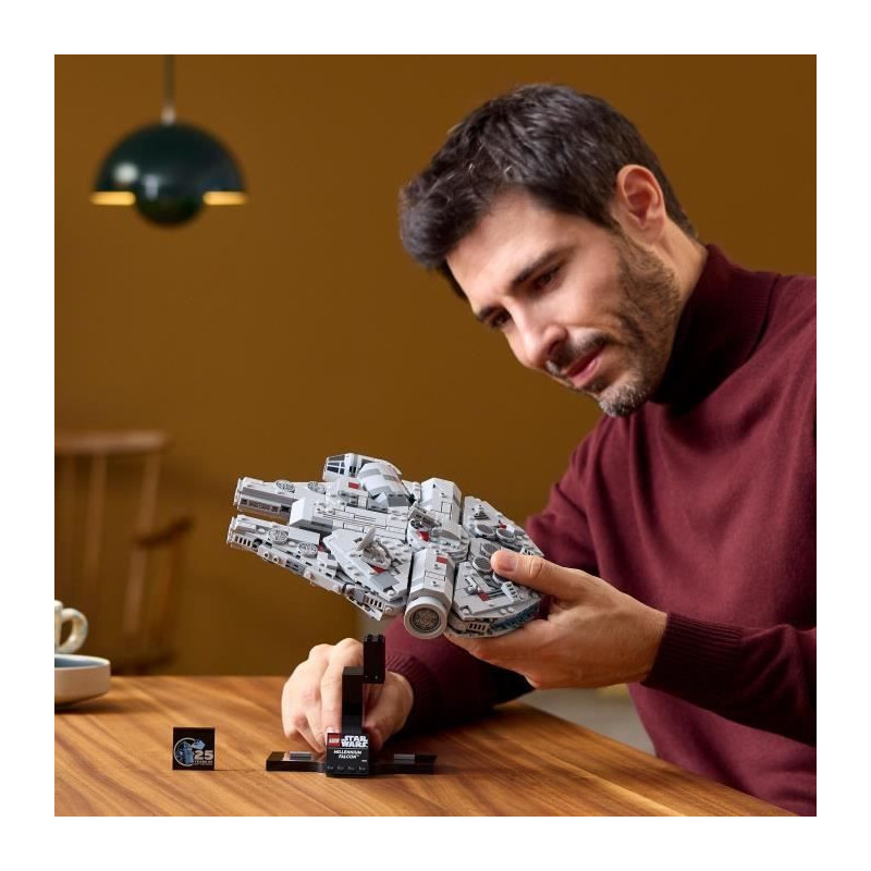 LEGO Star Wars 75375 Millennium Falcon, Building Set, Spaceship, Adult
