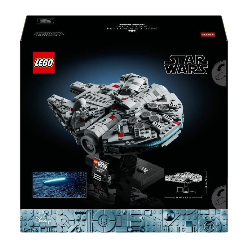 LEGO Star Wars 75375 Millennium Falcon, Building Set, Spaceship, Adult
