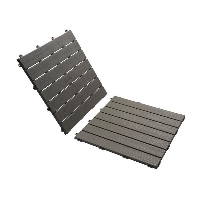 Smoby - Set of 6 tiles - House Flooring - 45x45cm - Wood textured effe