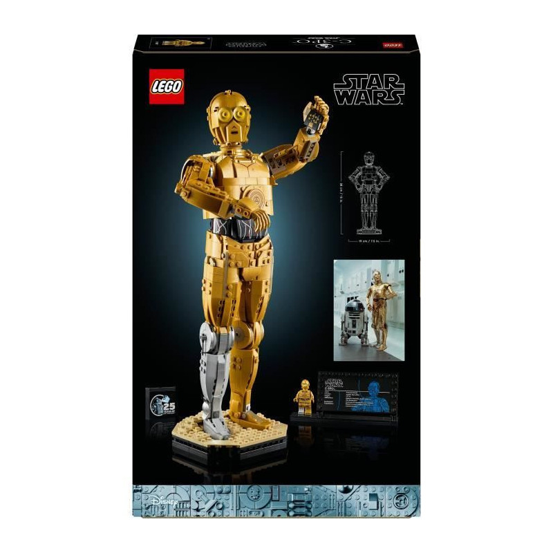 LEGO Star Wars 75398 C-3PO - Droid Figure to Build - Model for Adults
