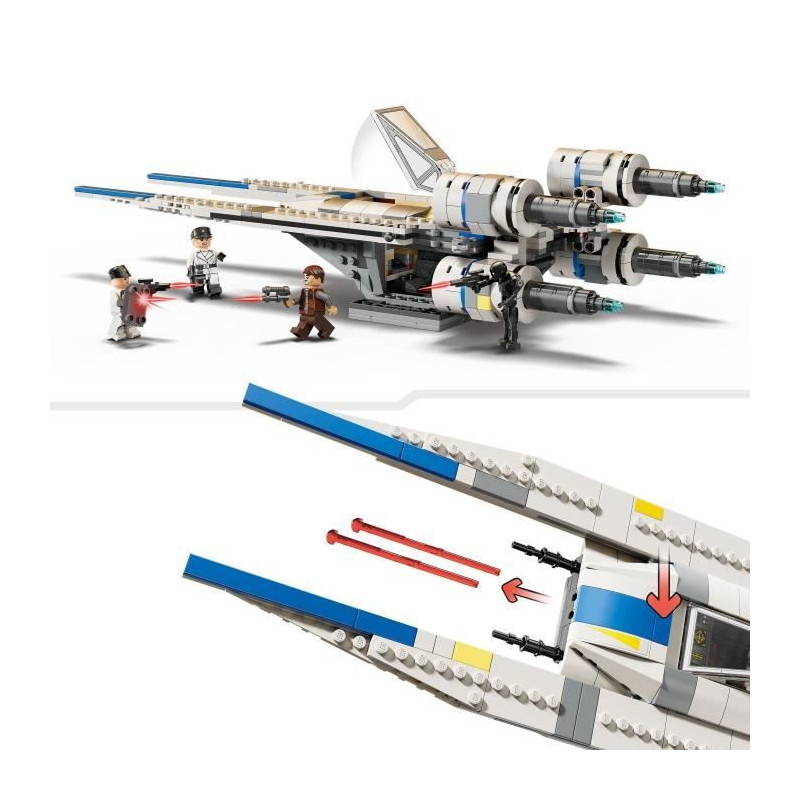 LEGO Star Wars 75399 Andor Rebel Alliance U-Wing Starfighter, Building