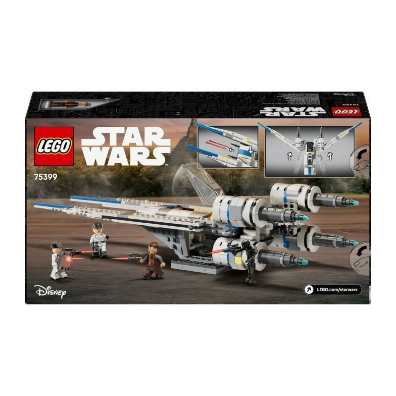LEGO Star Wars 75399 Andor Rebel Alliance U-Wing Starfighter, Building