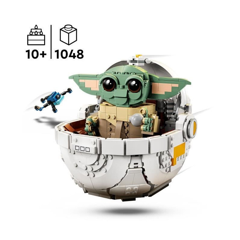 LEGO Star Wars: The Mandalorian 75403 Grogu and his pram - Constructio