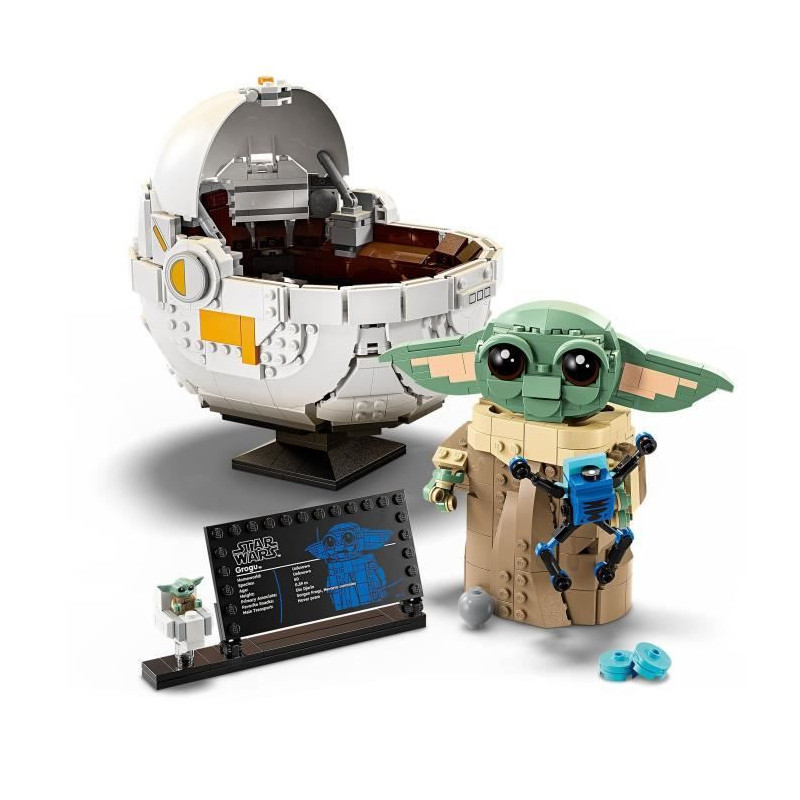 LEGO Star Wars: The Mandalorian 75403 Grogu and his pram - Constructio