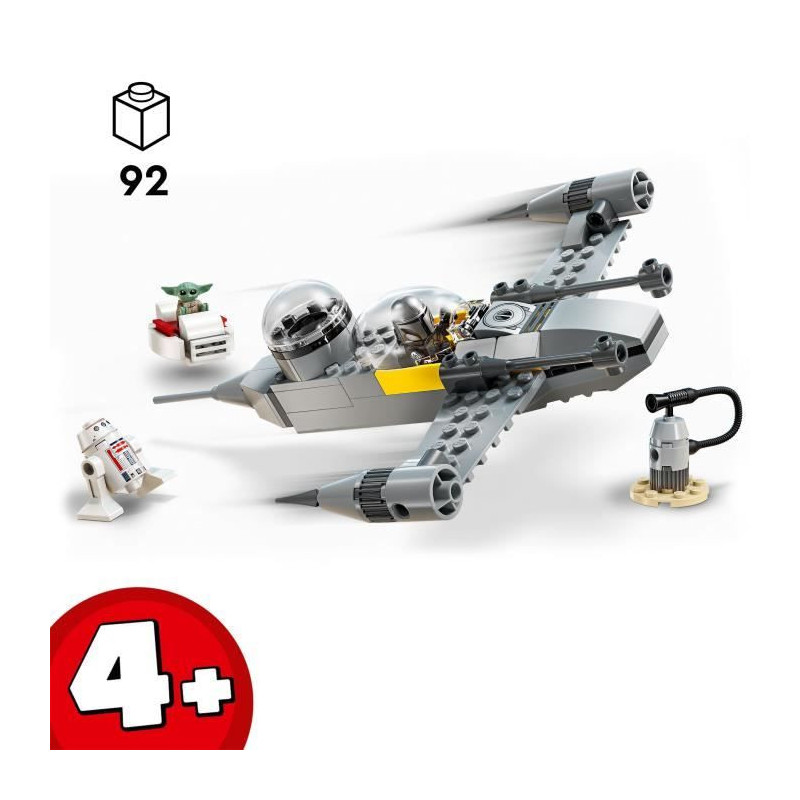 LEGO Star Wars: The Mandalorian 75410 Mando & Grogu's N-1 Fighter - Ga