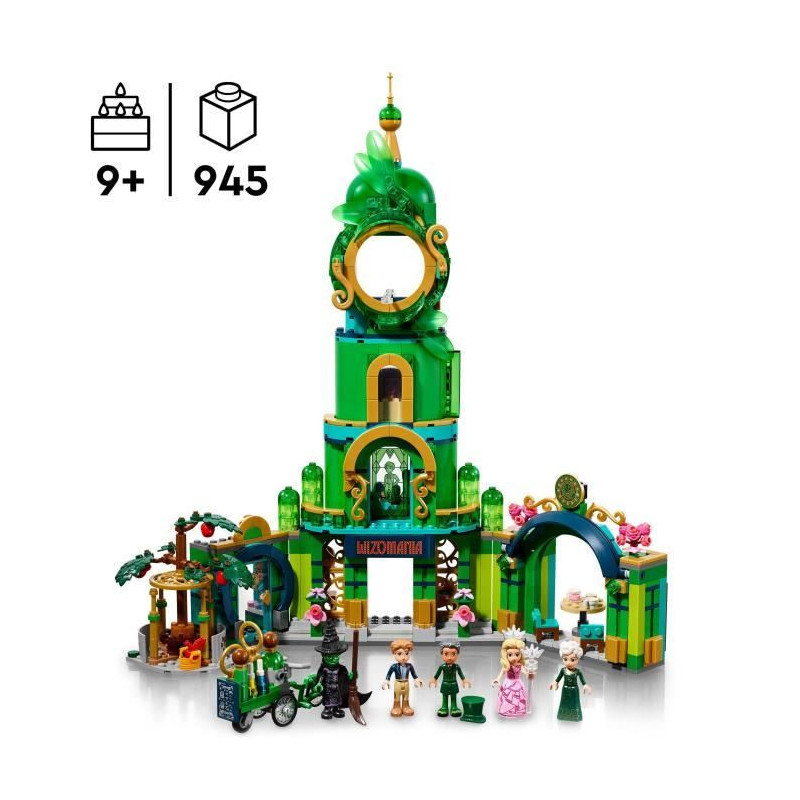 LEGO Wicked 75684 Welcome to Emerald City – Collectible Toy with Gli