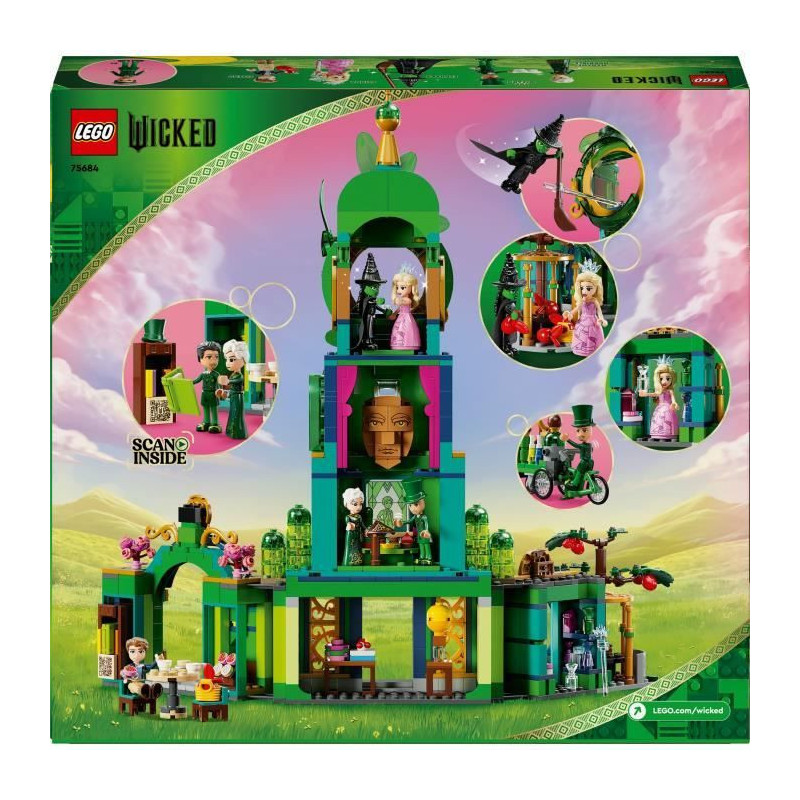 LEGO Wicked 75684 Welcome to Emerald City – Collectible Toy with Gli