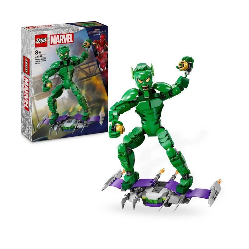 LEGO Marvel 76284 Green Goblin Buildable Minifigure Superhero Toy for