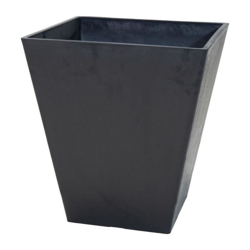 Pot - MEGA COLLECTIONS - Ecostone Square - 48 x 57 cm - Black