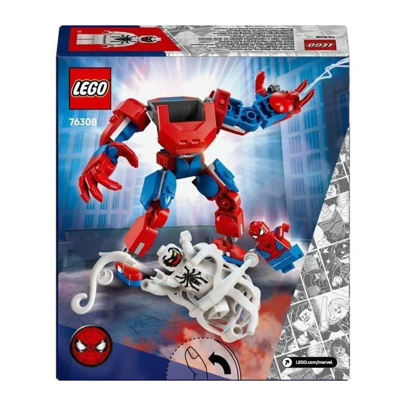 LEGO Marvel 76308 Spider-Man Mech vs. Anti-Venom - Superhero Playset f