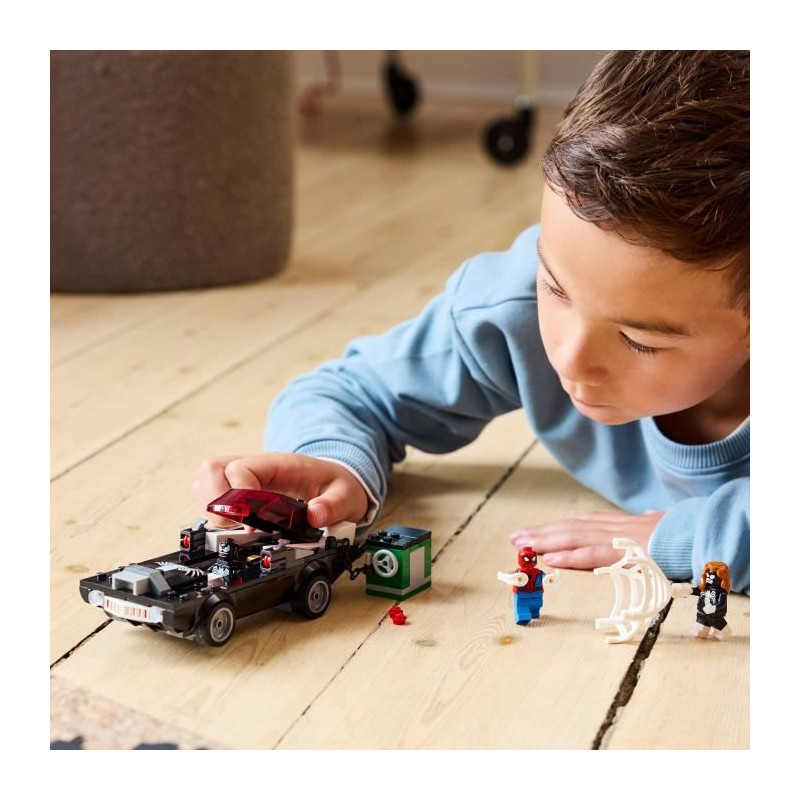 LEGO Marvel 76309 Spider-Man vs. Venom Racer - Building Toy for Ages 7