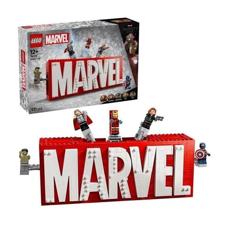 LEGO Marvel 76313 MARVEL Super Heroes Logo - Avengers Building Set for