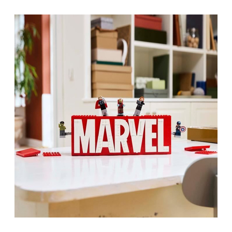 LEGO Marvel 76313 MARVEL Super Heroes Logo - Avengers Building Set for