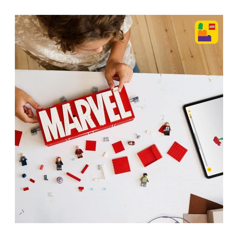 LEGO Marvel 76313 MARVEL Super Heroes Logo - Avengers Building Set for