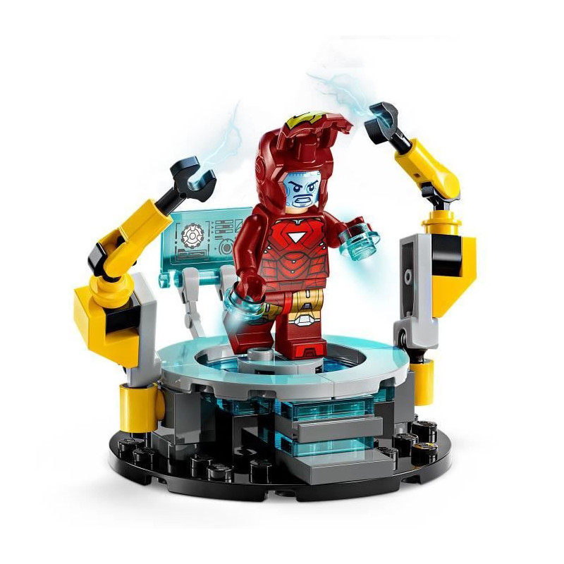 LEGO Marvel 76315 Iron Man Laboratory: Hall of Armor - Toy for Boys, 8