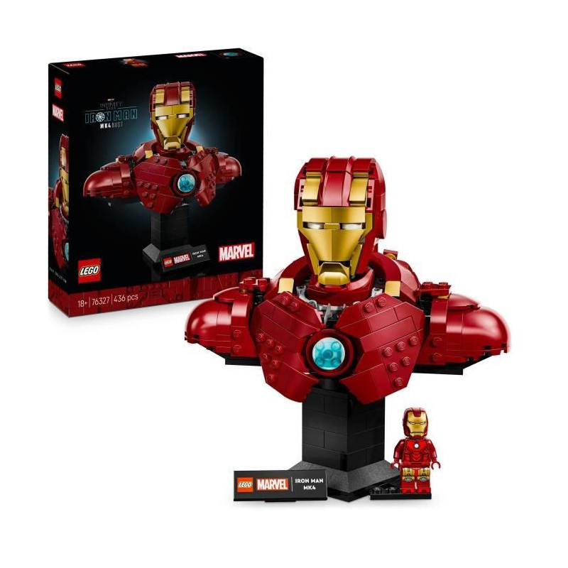 LEGO | Marvel 76327 Iron Man Bust MK4 - Adult Building Set - Gift Idea