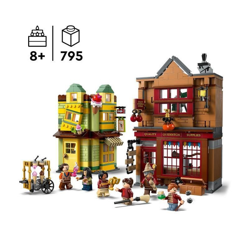 LEGO Harry Potter 76452 Quidditch Accessories Shop and Ice Cream Shop