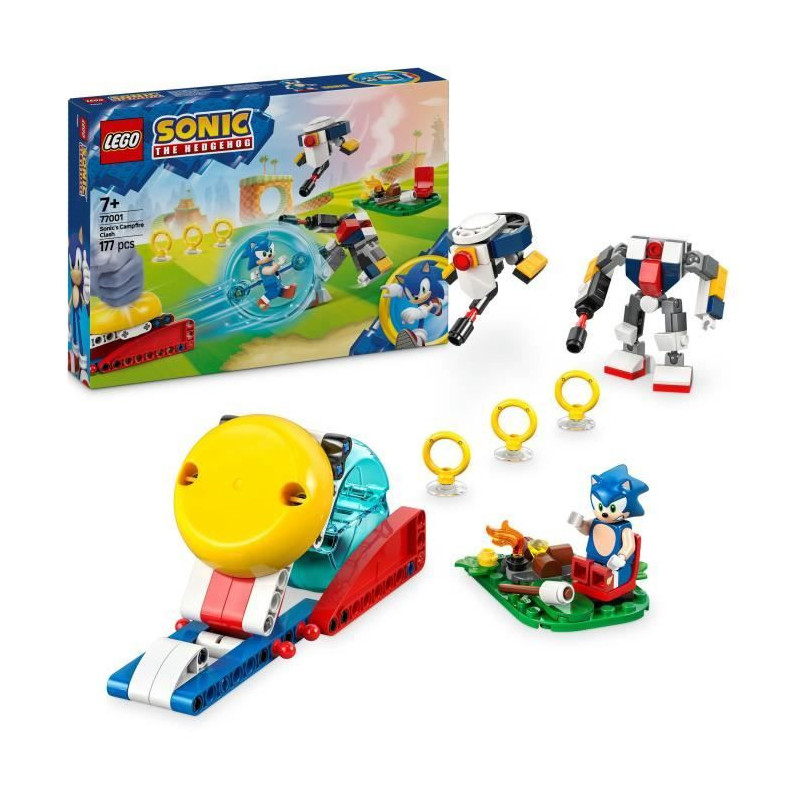 LEGO Sonic the Hedgehog 77001 Sonic's Campfire Conflict Toy for Kids A