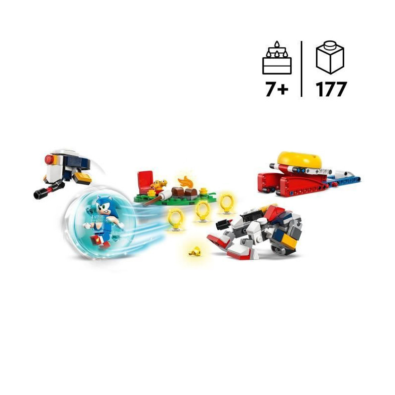 LEGO Sonic the Hedgehog 77001 Sonic's Campfire Conflict Toy for Kids A