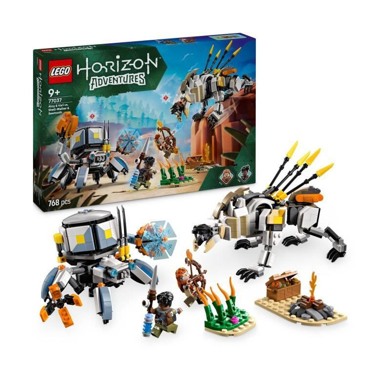 LEGO Horizon Adventures 77037 Aloy and Varl vs. Testudien and Sawtooth