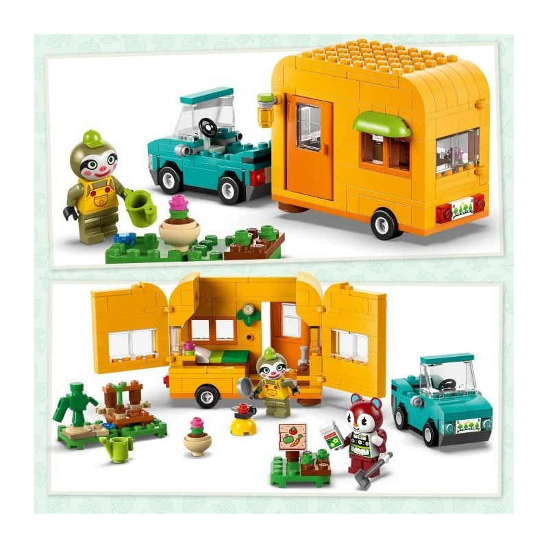 LEGO Animal Crossing 77054 Racine's Caravan and Gardening Stand - Car
