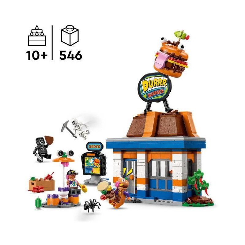 LEGO Fortnite 77076 Durrr Burger Restaurant - Building Set for Boys Ag