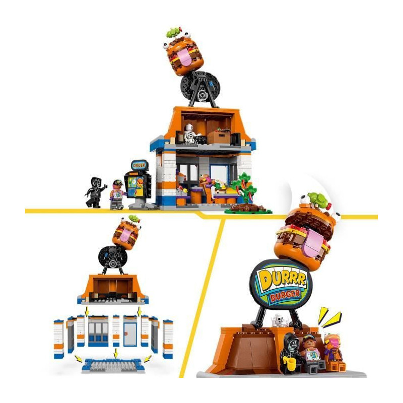 LEGO Fortnite 77076 Durrr Burger Restaurant - Building Set for Boys Ag