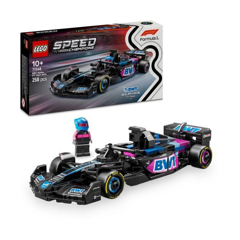 LEGO Speed Champions 77248 F1 Car BWT Alpine Team A524 10 Years Buildi