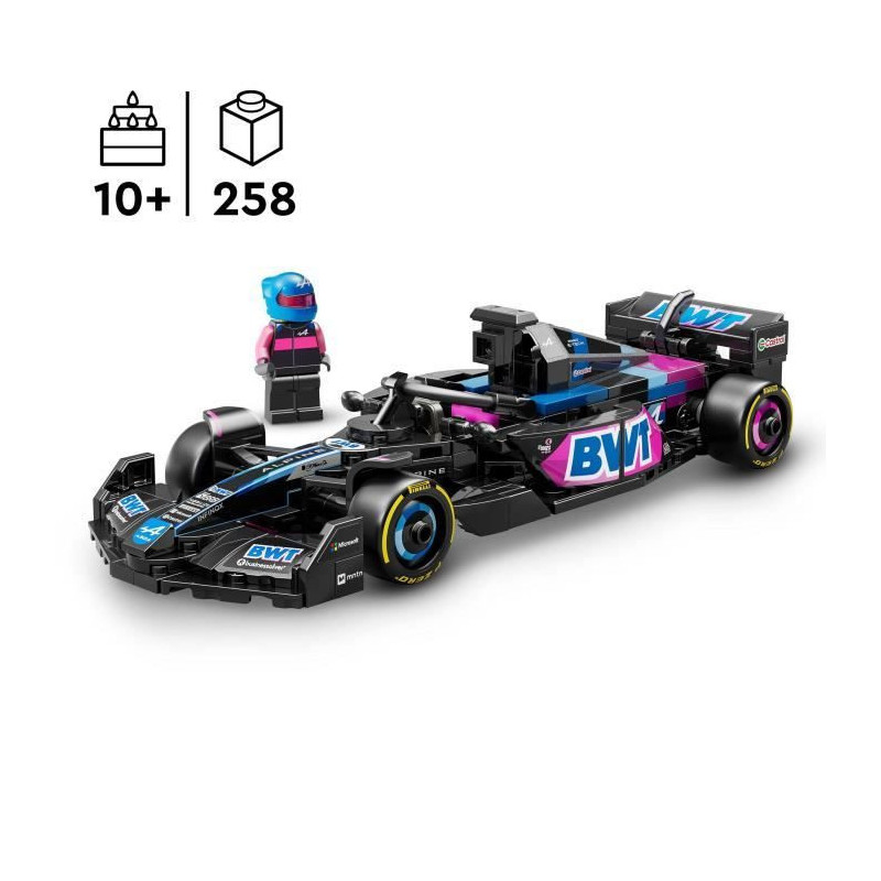 LEGO Speed Champions 77248 F1 Car BWT Alpine Team A524 10 Years Buildi