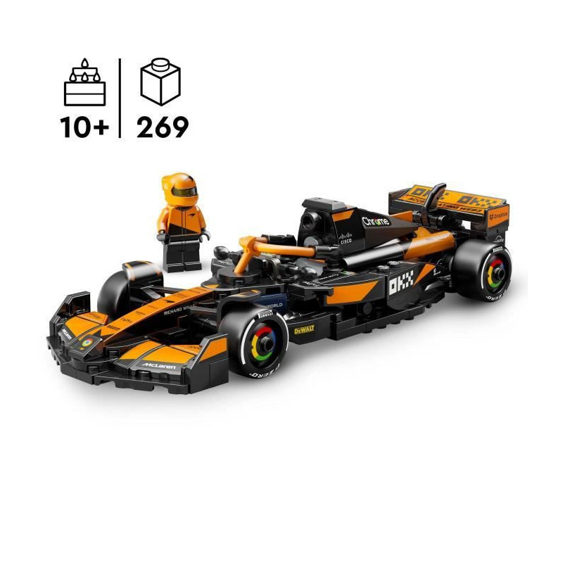 LEGO Speed Champions 77251 McLaren Team MCL38 F1 Car - 10 Years Old Bu