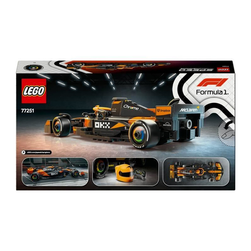 LEGO Speed Champions 77251 McLaren Team MCL38 F1 Car - 10 Years Old Bu