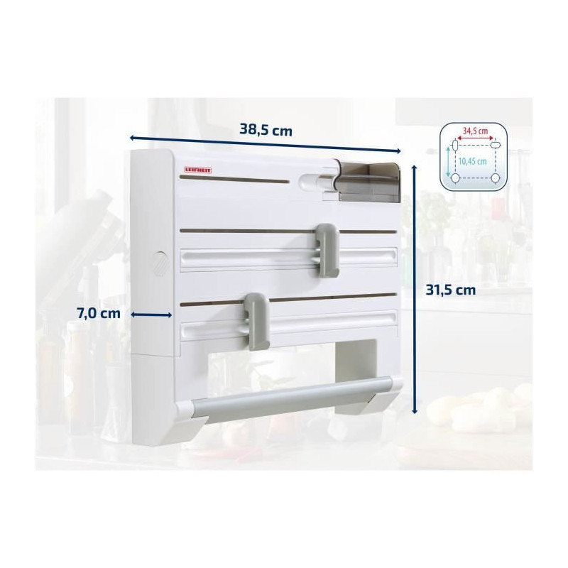 LEIFHEIT 3 Parat Plus Roller - White and Gray