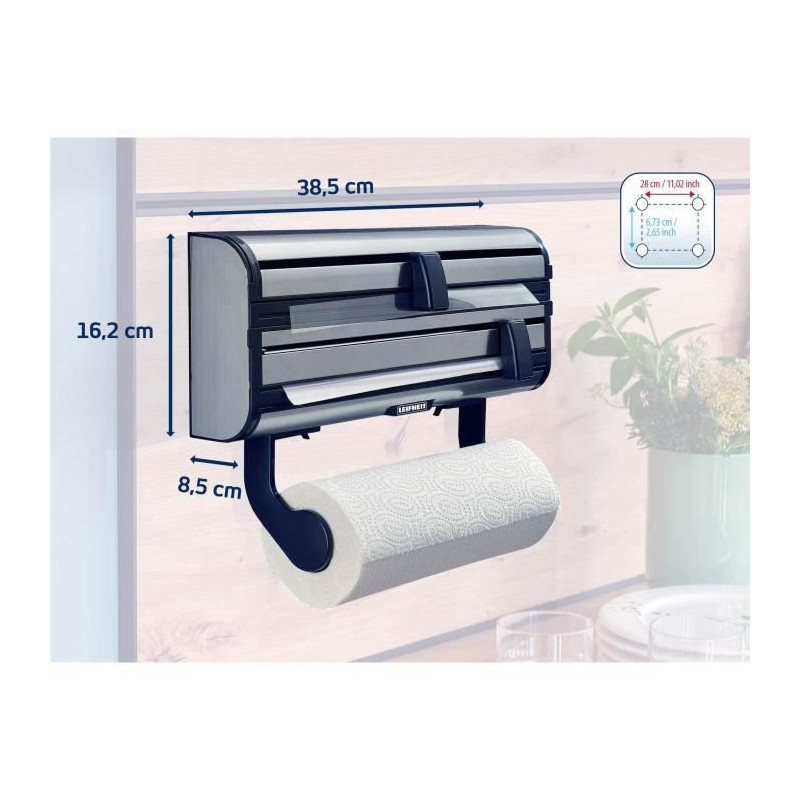 LEIFHEIT Paper towel dispenser aluminum film Parat Royal 25793 Leifhei
